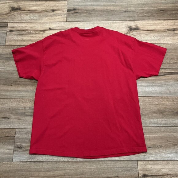 VTG Men's Big Dogs Santa Paws Logo T Shirt SZ 2XL Red Christmas 90s Cotton - Picture 9 of 9